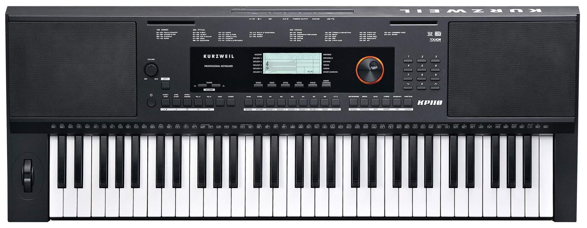 کیبورد آموزشی کورزویل Kurzweil KP110 - حرید ارگ ارنجر - کیبورد ارنجر - کیبورد آموزشی - خرید ارگ ارزان - کیبورد آموزشی کورزویل - کیبورد کورزویل KP110 - کیبورد Kurzweil KP110 - فروشگاه اینترنتی فراصوت