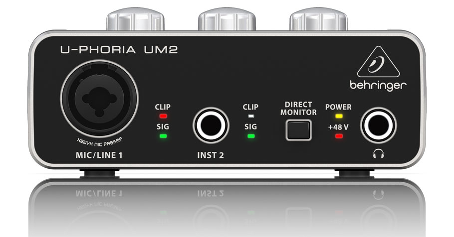 کارت صدا بهرینگر Behringer U-Phoria UM2 - خرید کارت صدا - کارت صدا بهرینگر - بهرینگر UM2 - کارت صدا Behringer UM2 - فروشگاه اینترنتی فراصوت