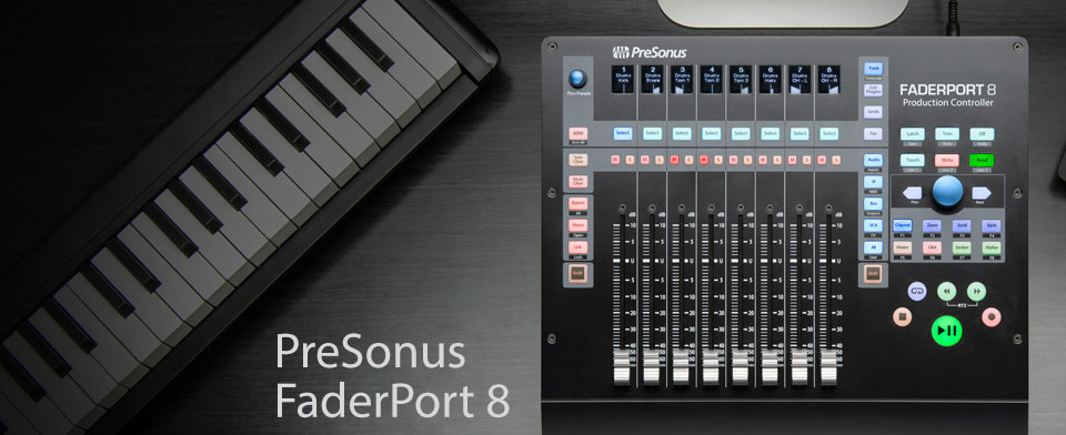کنترلر نرم افزار پریسونوس Presonus FaderPort 8 - خرید کنترلر نرم افزار - کنترلر نرم افزار پریسونوس - کنترلر نرم افزار Presonus - کنترلر FaderPort 8 - کنترلر نرم افزار فیدر پورت 8 - فروشگاه اینترنتی فراصوت