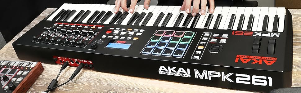 میدی کنترلر آکایی AKAI MPK261 - خرید میدی کنترلر - خرید میدی کیبورد - میدی کنترلر آکایی - میدی کنترلر AKAI - آکایی MPK261 - کنترلر ام پی کی 261 - فروشگاه اینترنتی فراصوت