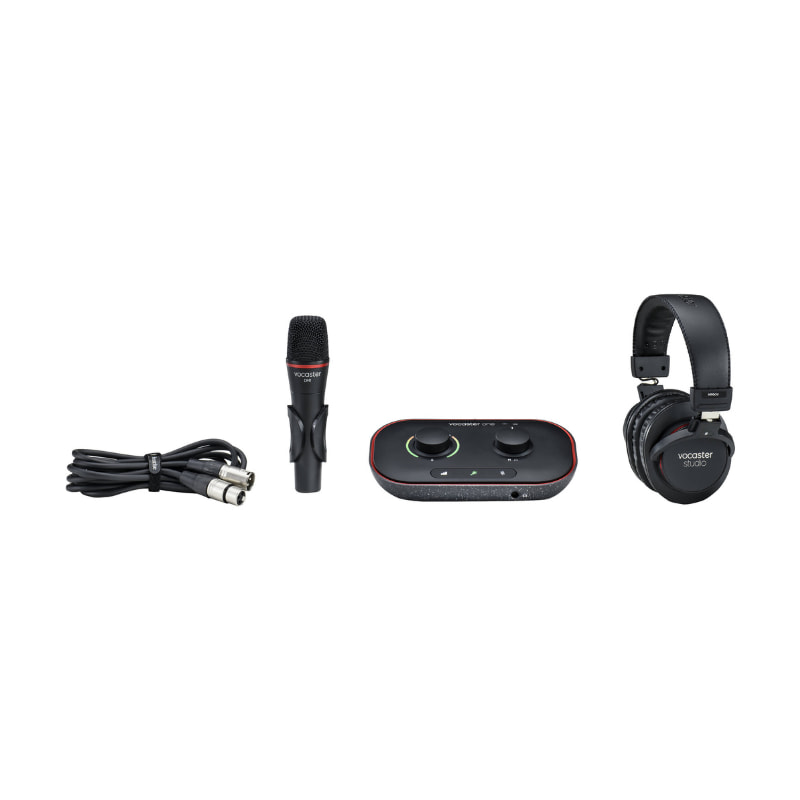 پکیج استودیویی فوکوسرایت Focusrite Vocaster One Studio (2) پکیج استودیویی فوکوسرایت Focusrite Vocaster One Studio - کارت صدا فوکوسرایت Focusrite Vocaster One - کارت صدا فوکوسرایت - کارت صدا Focusrite - خرید کارت صدا - کارت صدا برای پادکست - فوکوسرایت Vocaster One - کارت صدا وکستر یک - کارت صدا قابل حمل - فروشگاه اینترنتی فراصوت
