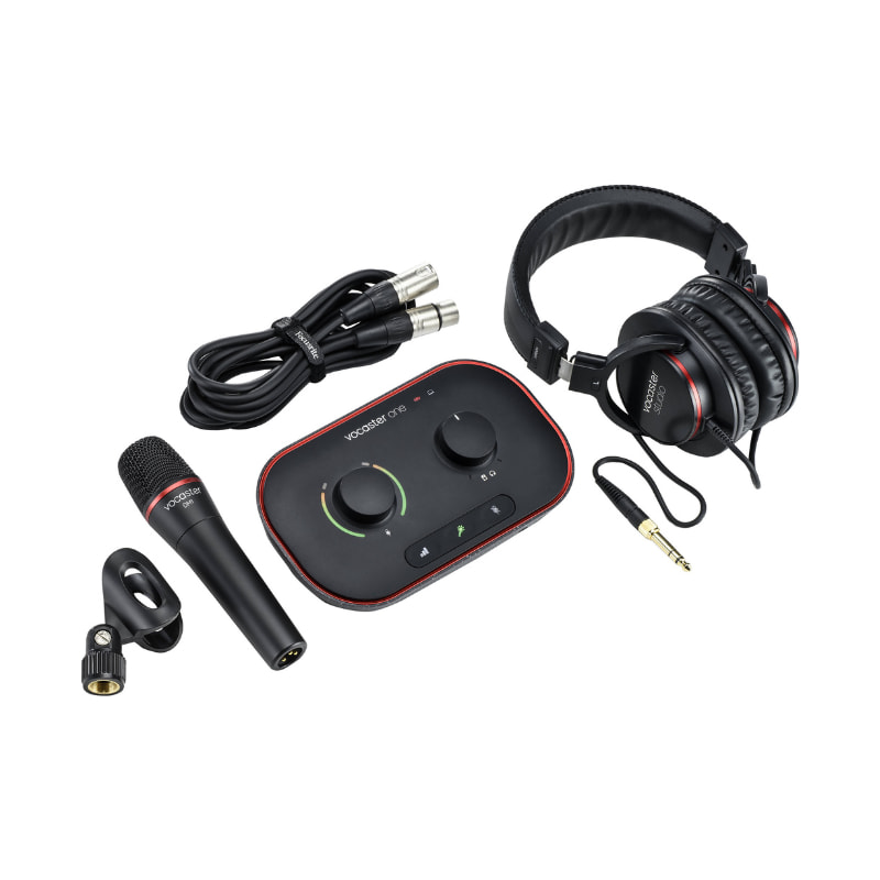 پکیج استودیویی فوکوسرایت Focusrite Vocaster One Studio پکیج استودیویی فوکوسرایت Focusrite Vocaster One Studio - کارت صدا فوکوسرایت Focusrite Vocaster One - کارت صدا فوکوسرایت - کارت صدا Focusrite - خرید کارت صدا - کارت صدا برای پادکست - فوکوسرایت Vocaster One - کارت صدا وکستر یک - کارت صدا قابل حمل - فروشگاه اینترنتی فراصوت