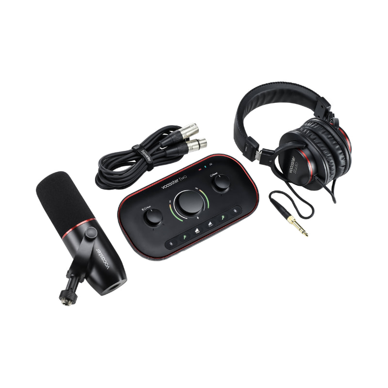 پکیج استودیویی فوکوسرایت Focusrite Vocaster Two Studio پکیج استودیویی فوکوسرایت Focusrite Vocaster Two Studio - کارت صدا فوکوسرایت Focusrite Vocaster One - کارت صدا فوکوسرایت - کارت صدا Focusrite - خرید کارت صدا - کارت صدا برای پادکست - فوکوسرایت Vocaster Two - کارت صدا وکستر یک - کارت صدا قابل حمل - پکیج استودیویی Focusrite - فروشگاه اینترنتی فراصوت