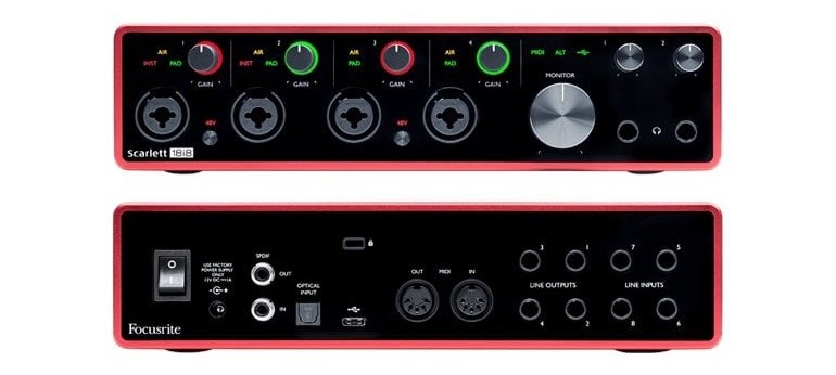 کارت صدا فوکوسرایت Focusrite Scarlett 18i8 3rd Gen - خرید کارت صدا - کارت صدا فوکوسرایت - فوکوسرایت - کارت صدا حرفه ای - کارت صدا فوکوسرایت - کارت صدا Focusrite - فوکوسرایت Scarlett 18i8 3rd Gen - فروشگاه اینترنتی فراصوت