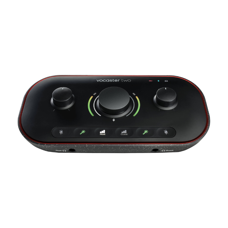 کارت صدا فوکوسرایت Focusrite Vocaster Two (5) کارت صدا فوکوسرایت Focusrite Vocaster Two - کارت صدا فوکوسرایت - کارت صدا Focusrite - خرید کارت صدا - کارت صدا برای پادکست - فوکوسرایت Vocaster Two - کارت صدا وکستر یک - کارت صدا قابل حمل - فروشگاه اینترنتی فراصوت
