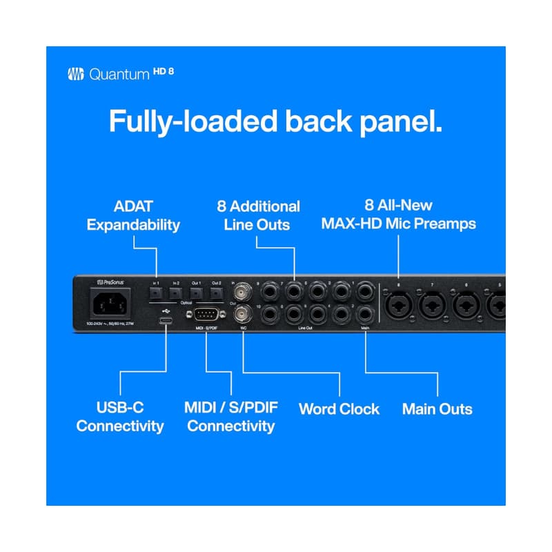 کارت صدا پریسونوس PreSonus Quantum HD 8 (7) کارت صدا پریسونوس PreSonus Quantum HD 8 - خرید کارت صدا - خرید کارت صدا استودیویی - خرید کارت صدا ارزان - کارت صدا پریسونوس - کارت صدا PreSonus - کارت صدا رک - پریسونوس Quantum HD 8 - کارت صدا پریسونوس کوانتوم - کارت صدا Quantum HD 8 - فروشگاه اینترنتی فراصوت