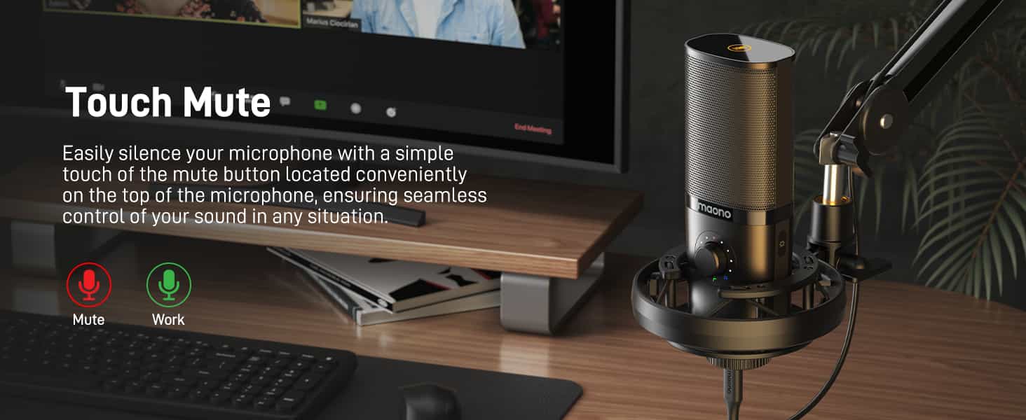 میکروفون یو اس بی ماونو Maono PM450S - میکروفون یو اس بی - میکروفون USB - میکروفون یو اس بی حرفه ای - میکروفون برای پادکست - میکروفون برای کلاس آنلاین - خرید میکروفون استودیویی - میکروفون یو اس بی ماونو - میکروفون یو اس بی Maono - ماونو PM450S - ماونو پی ام 450 اس - فروشگاه اینترنتی فراصوت