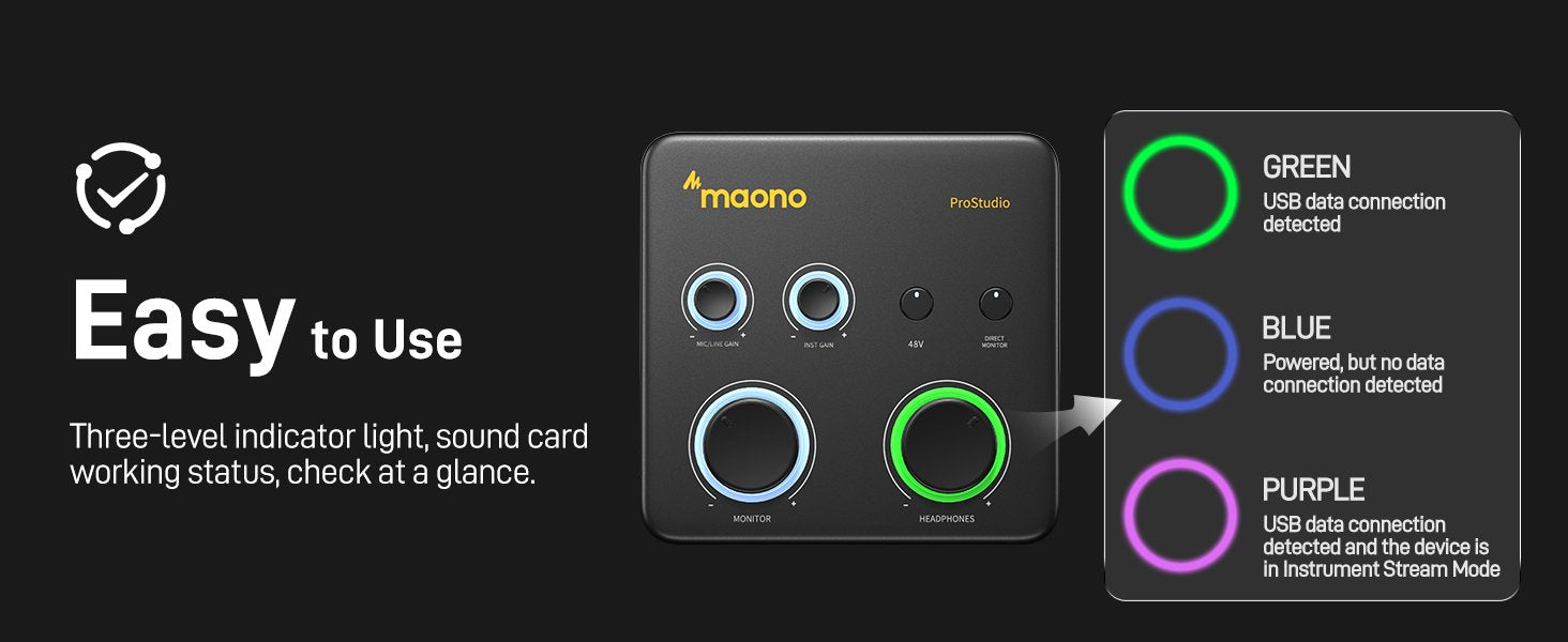 کارت صدا ماونو Maono PS22 Lite - خرید کارت صدا - کارت صدا ماونو - کارت صدا Maono - کارت صدا استودیویی - کارت صدا ارزان - ماونو PS22 Lite - کارت PS22 Lite - فروشگاه اینترنتی فراصوت