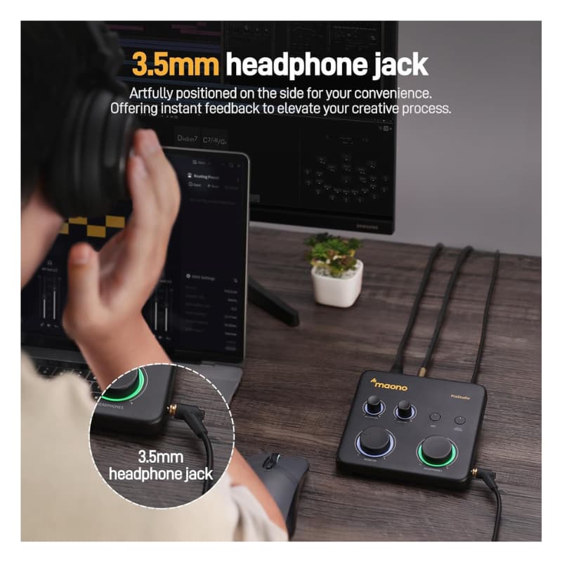 کارت صدا ماونو Maono PS22 Lite (6) کارت صدا ماونو Maono PS22 Lite - خرید کارت صدا - کارت صدا ماونو - کارت صدا Maono - کارت صدا استودیویی - کارت صدا ارزان - ماونو PS22 Lite - کارت PS22 Lite - فروشگاه اینترنتی فراصوت