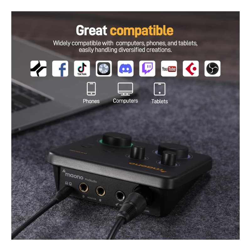 کارت صدا ماونو Maono PS22 Lite (7) کارت صدا ماونو Maono PS22 Lite - خرید کارت صدا - کارت صدا ماونو - کارت صدا Maono - کارت صدا استودیویی - کارت صدا ارزان - ماونو PS22 Lite - کارت PS22 Lite - فروشگاه اینترنتی فراصوت