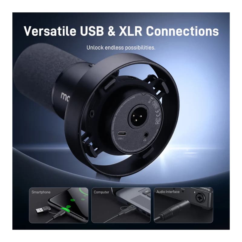 میکروفون داینامیک ماونو Maono PD300XS (3) میکروفون داینامیک ماونو Maono PD300XS - خرید میکروفون داینامیک یو اس بی - میکروفون یو اس بی - میکروفون داینامیک ماونو - میکروفون برای استریم - میکروفون برای پادکست - میکروفون داینامیک Maono - میکروفون ماونو PD300X - فروشگاه اینترنتی فراصوت