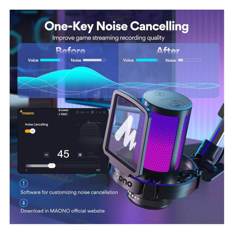 میکروفون یو اس بی ماونو Maono DGM20S (2) میکروفون یو اس بی ماونو Maono DGM20S - خرید میکروفون یو اس بی - قیمت میکروفون یو اس بی - میکروفون یو اس بی حرفه ای - میکروفون یو اس بی ماونو - میکروفون یو اس بی Maono - میکروفون برای پادکست - میکروفون تولید محتوا - میکروفون برای استریم - ماونو DGM20S - فروشگاه اینترنتی فراصوت