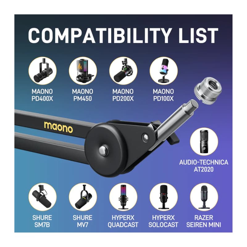 پایه میکروفون بازویی ماونو Maono AU-BA37 (4) پایه میکروفون بازویی ماونو Maono AU-BA37 - خرید پایه میکروفون بازویی - قیمت پایه میکروفون بازویی - پایه میکروفون بازویی ارزان - پایه میکروفون بازویی حرفه ای - پایه میکروفون بازویی برای میکروفون سنگین - پایه میکروفون بازویی Maono - پایه میکروفون بازویی ماونو - پایه میکروفون ماونو - ماونو BA37 - فروشگاه اینترنتی فراصوت